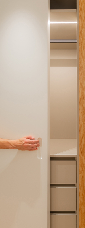 Japandi penthouse details
