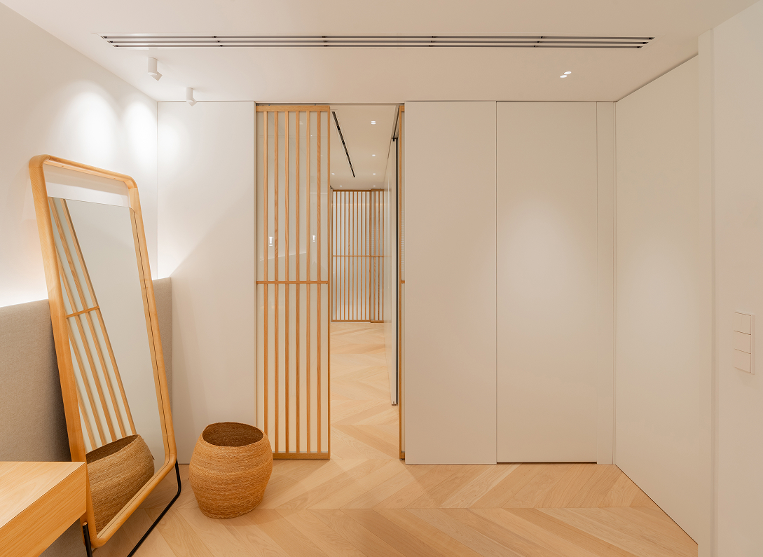 Japandi penthouse bathroom